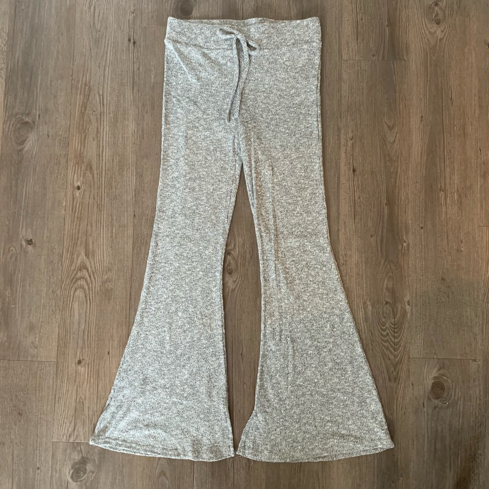 Milkway knitwear flared black and white pants